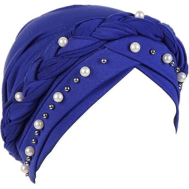 Women Hijab Beading Pearl Braid Turban Hat Head Scarf Cancer Chemo Beanies Acsergery Gift | Fruugo SG