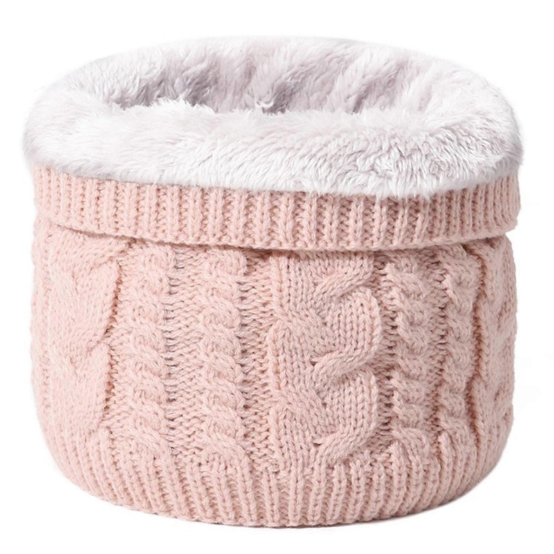Women Men Thermal Scarf Solid Color Twist Texture Thickened Plush Lining Warm Neck Warmer Coldproof | Fruugo SG