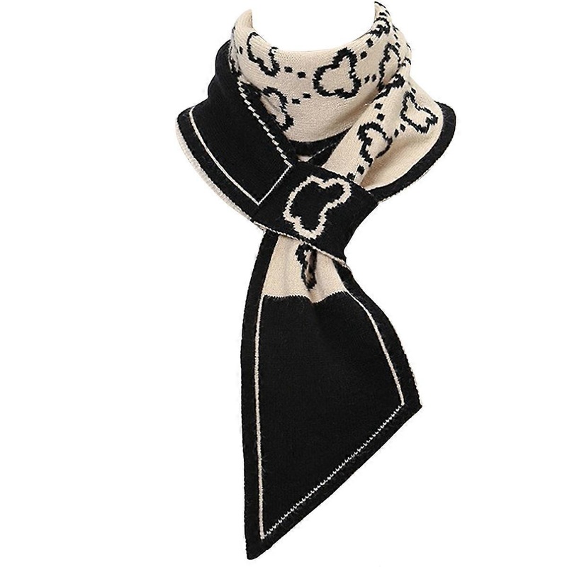 women’s knitted scarf, plaid pattern, warm accessory | Fruugo SG