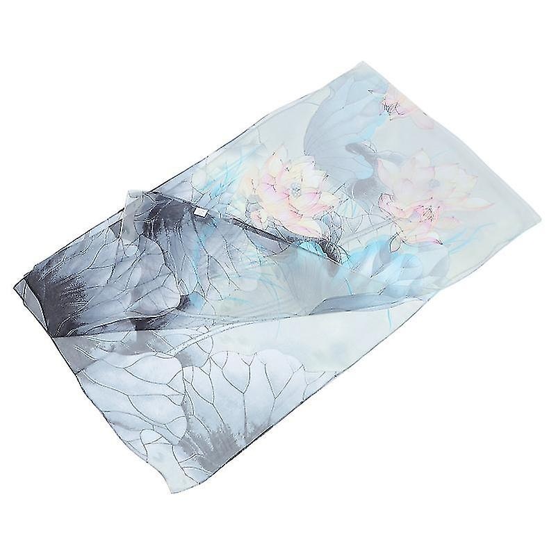 160X50x0.1cm Female Scarves & Shawls Flower Scarf Fashion Silk Scarf Flower Pattern Scarf For Summer | Fruugo SG
