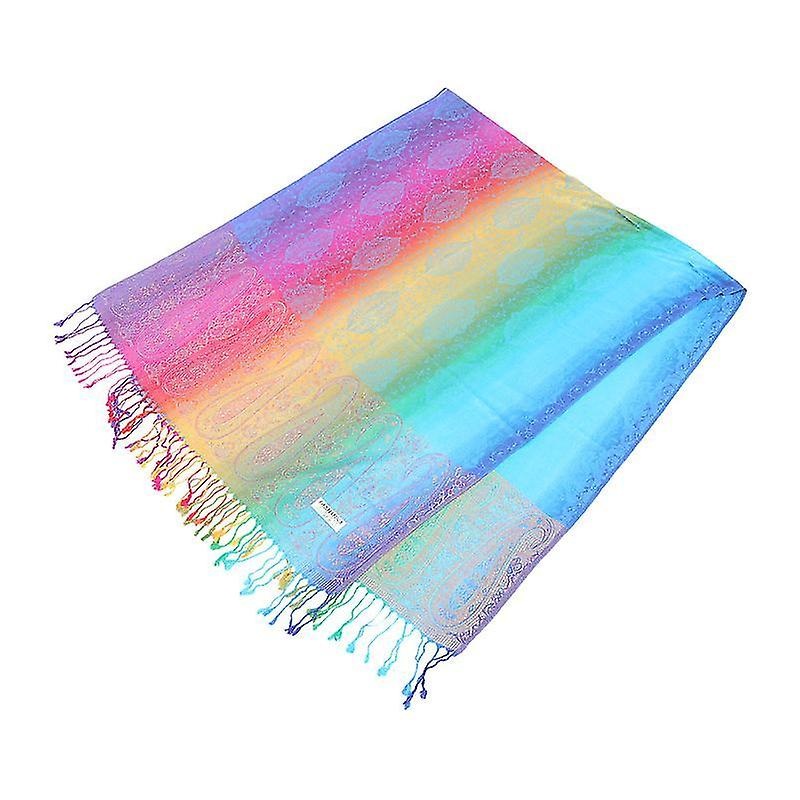 200X75x0.5cm Female Scarves & Shawls 1 Set Comfortable Ethnic Style Neckerchief Colorful Shawl For | Fruugo SG