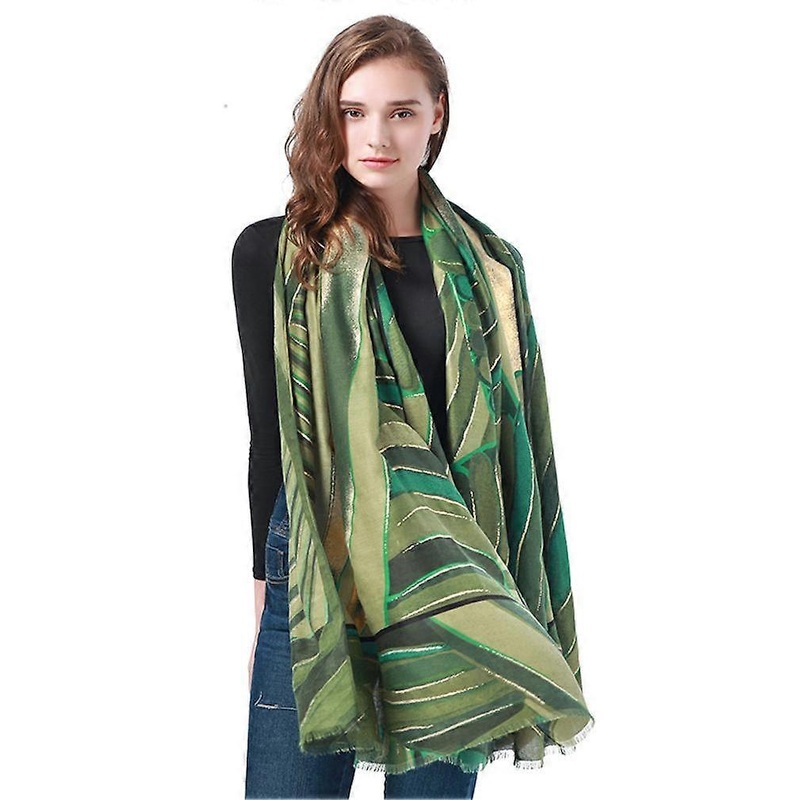 Autumn Winter Scarf  Gold Stamping Printed Shawl for Lady | Fruugo SG