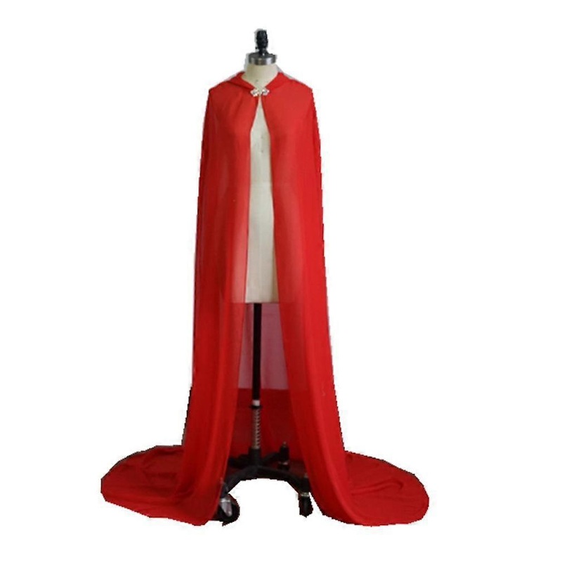 Chiffon Hooded Cloak Long Shawl Lightweight Poncho for Show | Fruugo SG