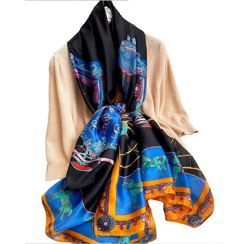 Fashion Beach Cover up Satin Scarf Thin Shawl Wrap for Lady | Fruugo SG