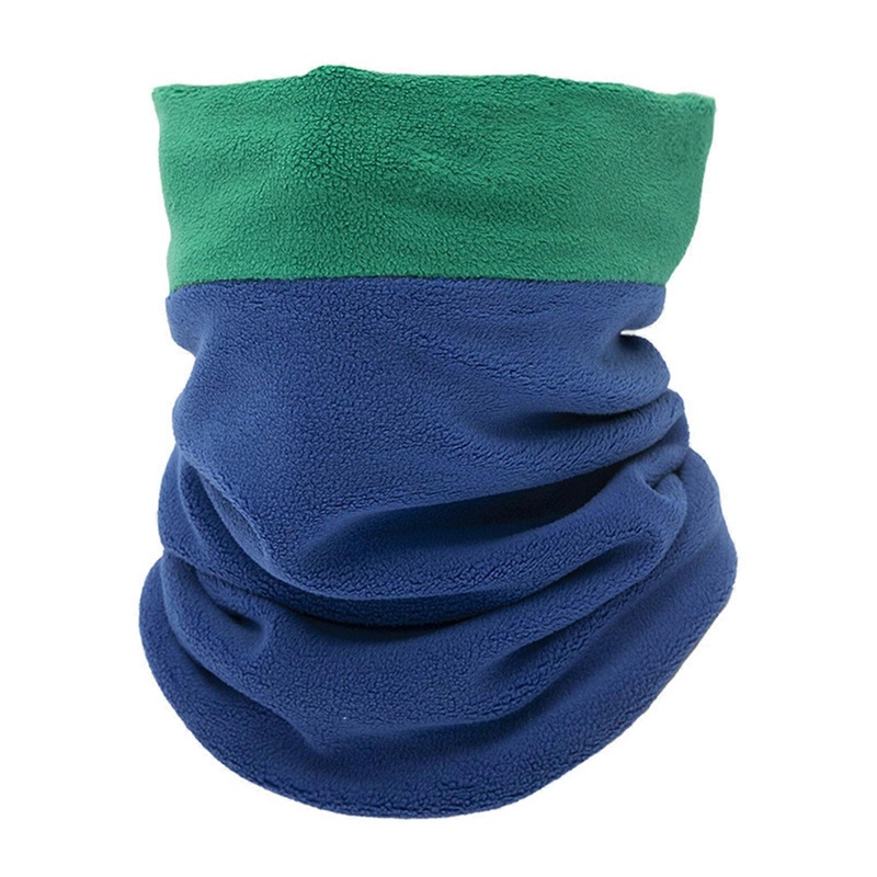 Girls Fleece Face Cover Thick Neck Warmer Winter Windproof Tube Scarves for Face Soft Women Half Mask Gaiter Snowboard  Green blue | Fruugo SG
