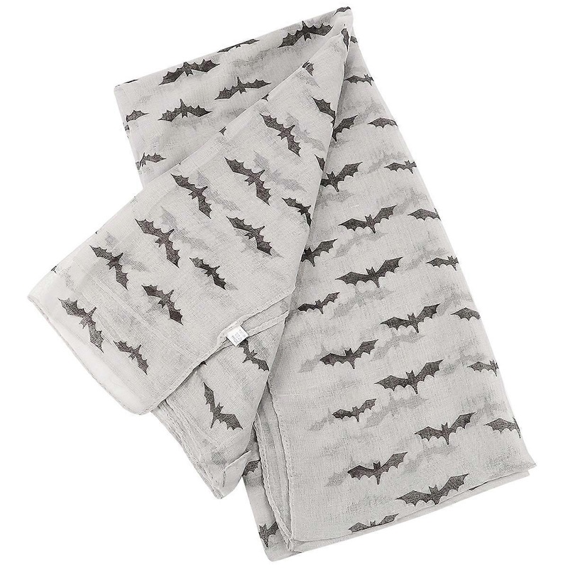 Halloween Themed Scarf Women Yarn Dark Grey 180x90x0.5cm Decoration present 1Set | Fruugo SG