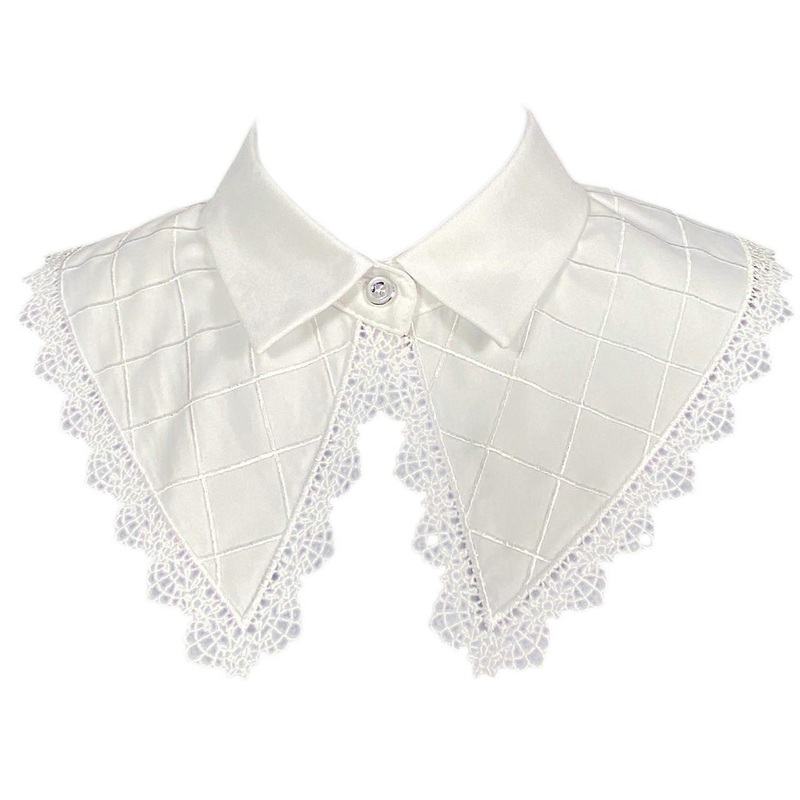 Lace False Collar For Women False Collar Shawl All-match Embroidery Clothing Accessories White Fake Collar Detachable  Short | Fruugo SG