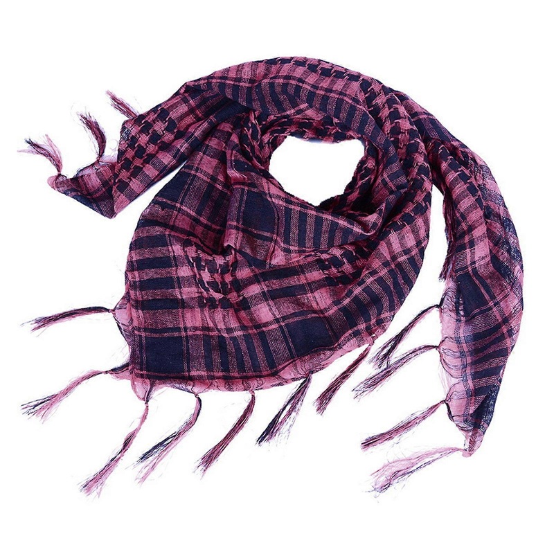 Men Shemagh Scarves Keffiyeh Scarf Houndstooth Arab Headscarf Multifunctional Turban Bandana Shawl Wrap with Tassels  Pink | Fruugo SG