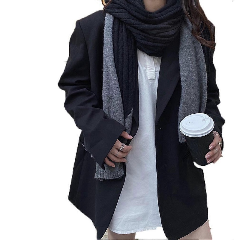 Thicken Dual Colored Elegant Shawls and Wraps Large Sized Winter Poncho for Lady | Fruugo SG