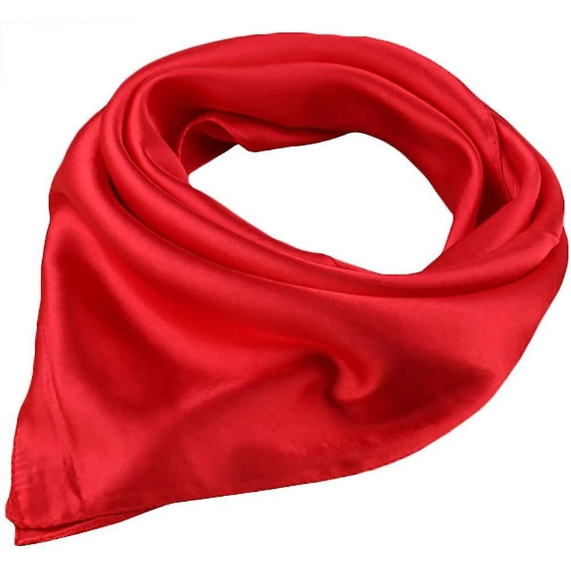 Women’s Solid Stain Charmeuse Neckerchief Square Scarf 60x60cm | Fruugo SG