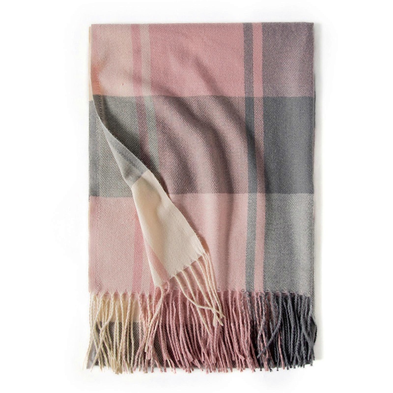 Womens Fall Winter Scarf Classical Tassel Plaid Scarfs Warm Soft Lightweight Large Blanket Wrap Shawl Scarves  powder blue | Fruugo SG