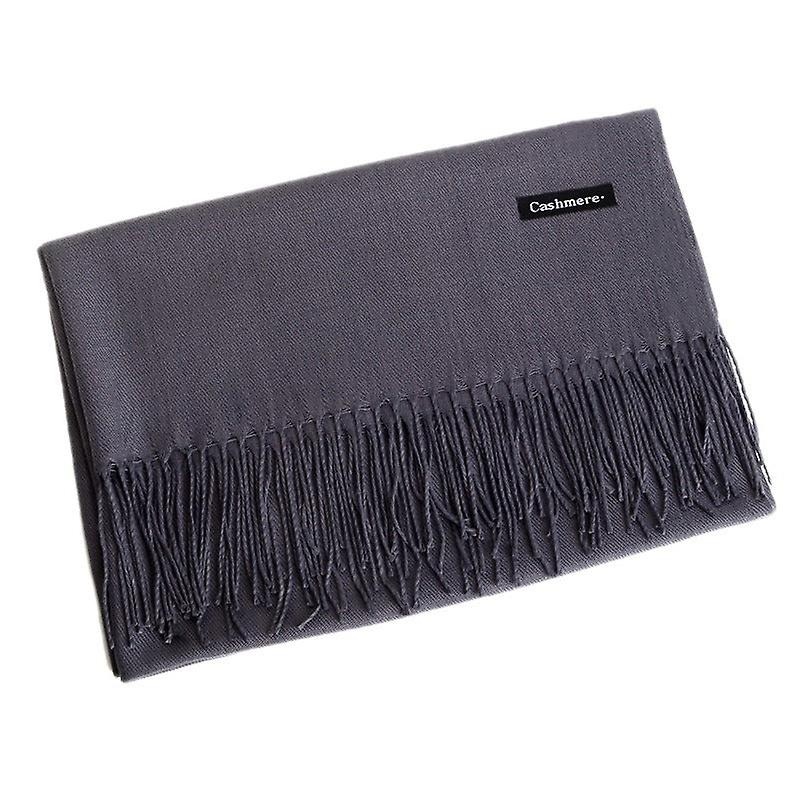250G Artificial Cashmere Scarf Women’s Brushed Pure Color Thickened Scarf Men’s Scarf Winter Tassel Shawl | Fruugo SG