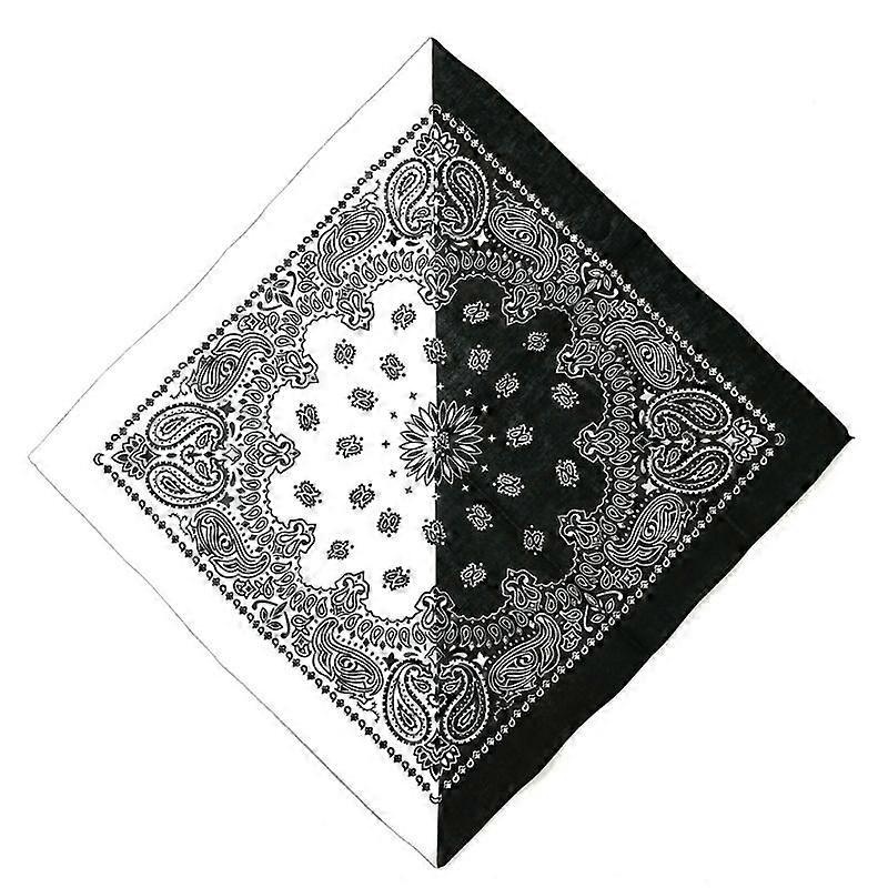 Bohemian Paisley Floral Double Color Block 50x50CM Unisex Cotton Pocket Square Scarf Headband Bandana Hip-Hop Wristband Neck Tie | Fruugo SG