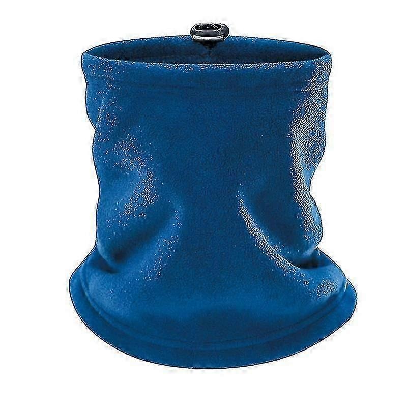 Fleece Neck Gaiter Multi-functional Drawstring Design Soft Neck Gear For Outdoor Qinhai(color:blue) | Fruugo SG