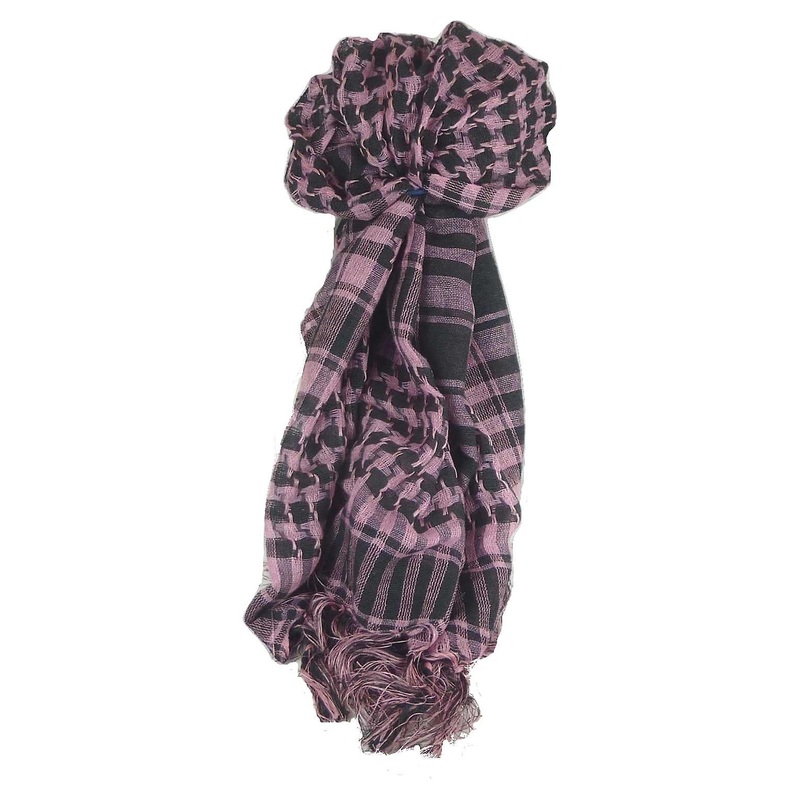 Keffiyeh Arab Grid Scarf Black & Pink by Pashmina & Silk | Fruugo SG
