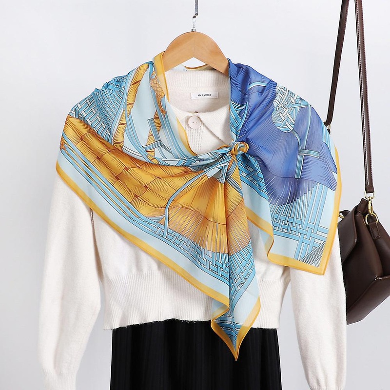 Long Scarves Women’s Korean-style Line Printed Scarf Fashion Mid-length Scarf Sunscreen Shawl | Fruugo SG