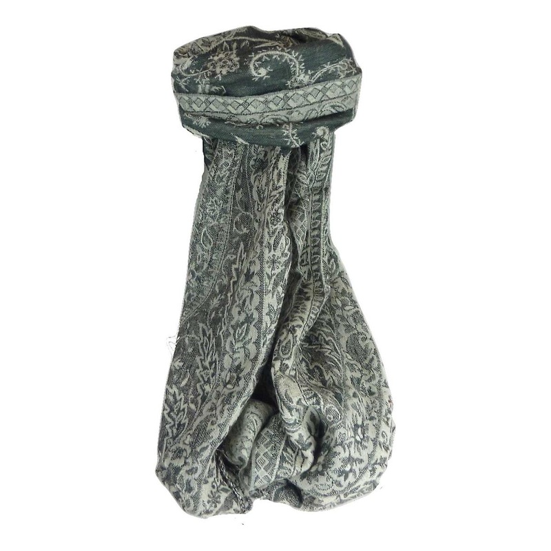 Muffler Scarf 4613 in Fine Pashmina Wool Heritage Range by Pashmina & Silk | Fruugo SG