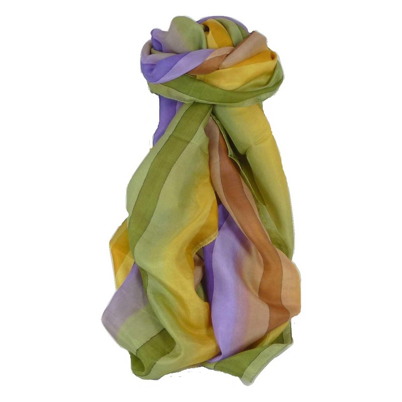 Mulberry Silk Classic Long Scarf Verma Rainbow Palette by Pashmina & Silk | Fruugo SG