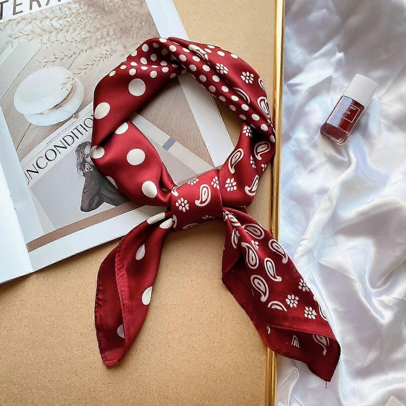 Women’s silk scarf scarf imitation silk professional scarf 27.6”*27.6” | Fruugo SG