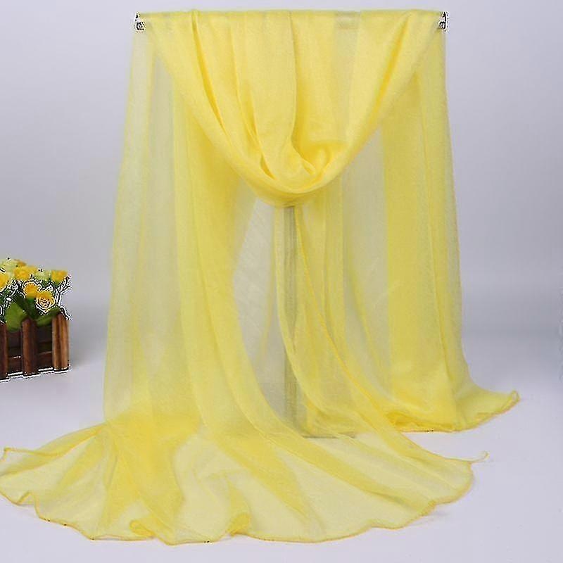 Womens Long Softy Wrap Shawl Chiffon Silk Casual Scarf Scarves Stoles | Fruugo SG