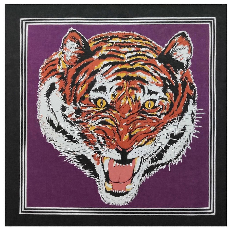 21” Beast Pattern Bandana Head Scarf for Women Male Square Turbans Head Scarf Colorful Head Wrap Headwear  Purple | Fruugo SG