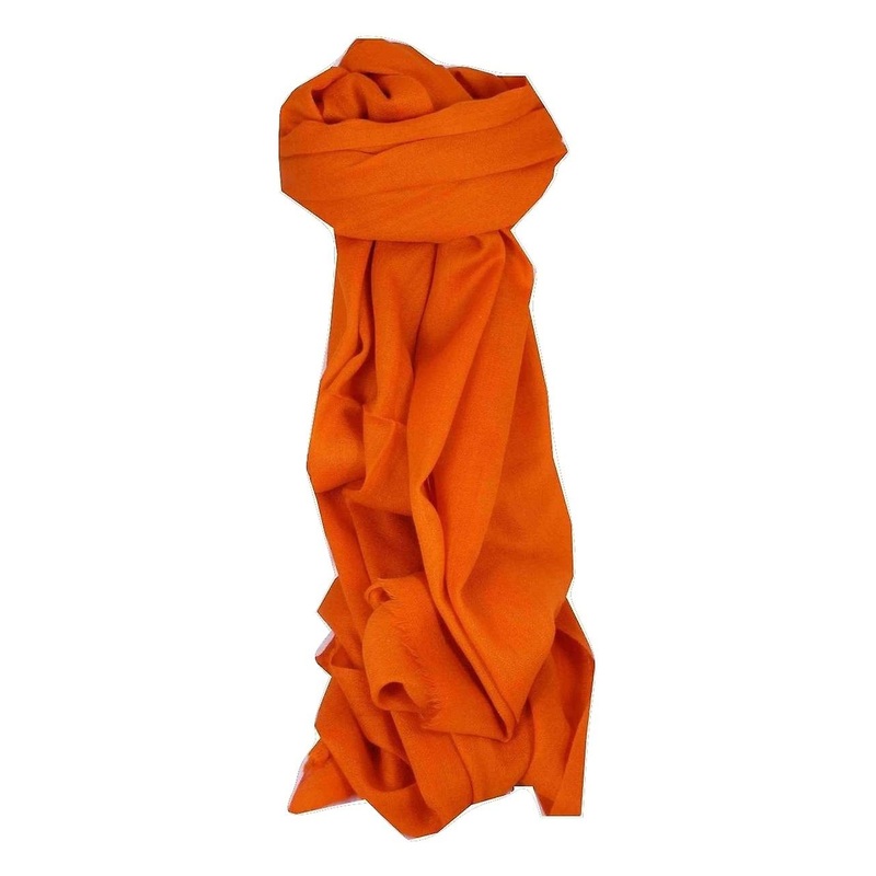 Fine Cashmere Stole Karakoram Birds-Eye Weave Umber by Pashmina & Silk | Fruugo SG