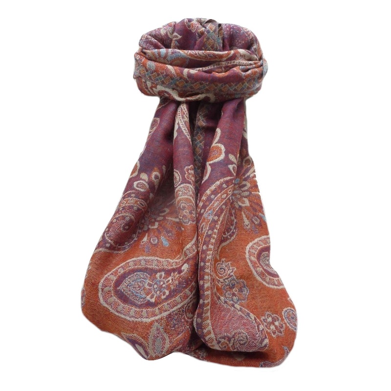 Muffler Scarf 6869 in Fine Pashmina Wool Heritage Range by Pashmina & Silk | Fruugo SG