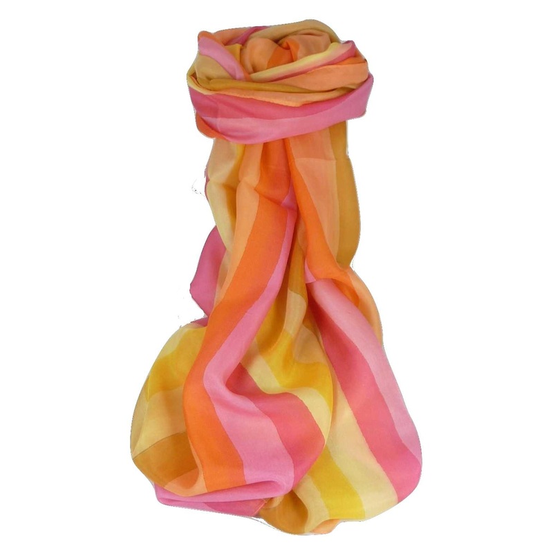 Mulberry Silk Classic Long Scarf Kar Rainbow Palette by Pashmina & Silk | Fruugo SG