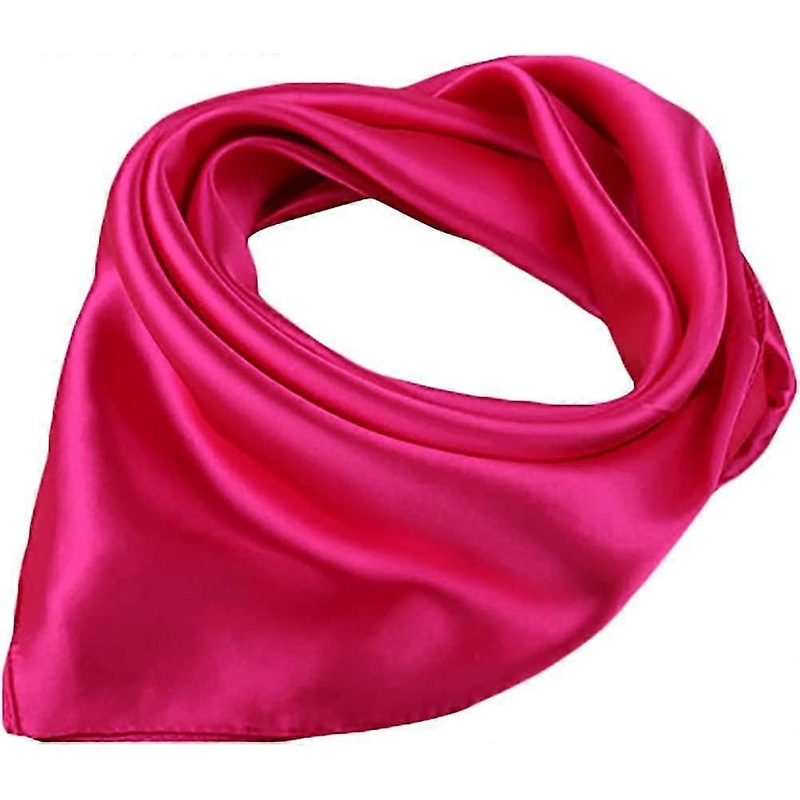 Women’s Solid Stain Charmeuse Neckerchief Square Scarf 23 * 23 | Fruugo SG