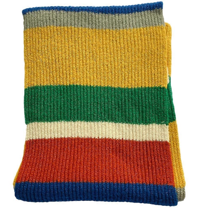 Women Winter Knit Thicken Warm Long Scarf Rainbow Vertical Striped Shawl Wrap  E | Fruugo SG