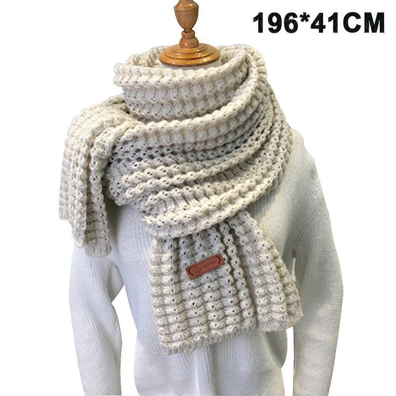 Woolen Scarf Women Autumn and Winter Versatile Dual-use Thickened Warmth Student Girl Shawl | Fruugo SG