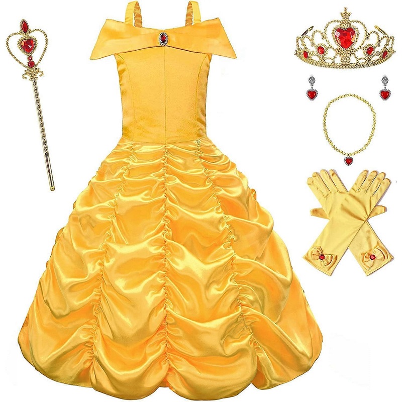 Yellow2-3T Birthday Party Dress Up for Little Girls with Accessories 2-10 Years | Fruugo SG