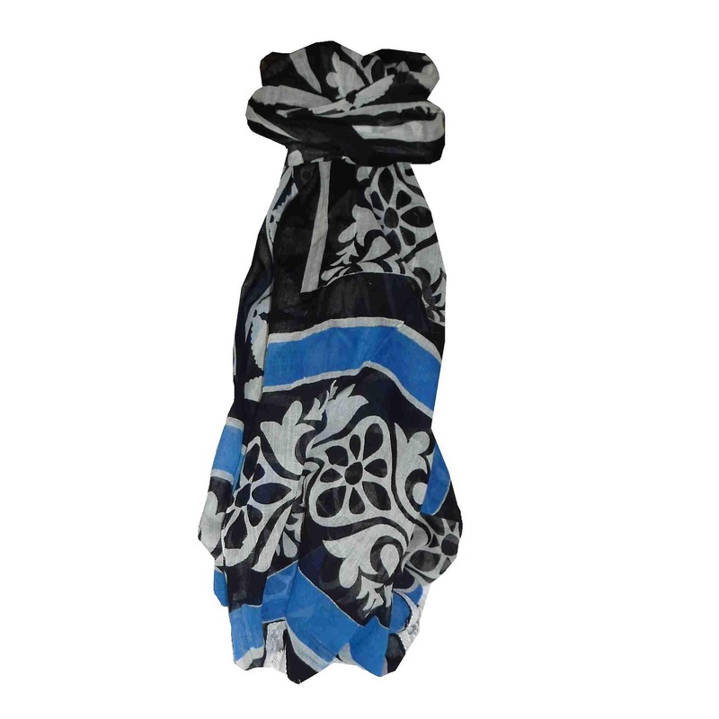 Dupatta Takali Sarong Scarf Azure by Pashmina & Silk | Fruugo SG