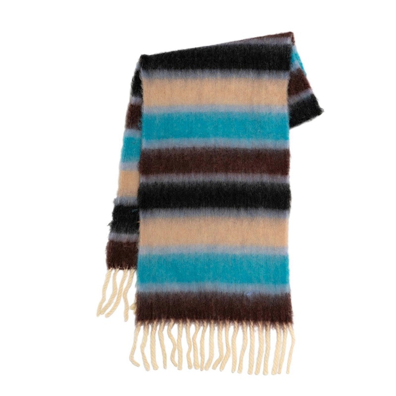 Fashion Fringed Rainbow Scarf Male Female Warm Scarf Cashmere Like Scarf Pilling Resistant Women Cold Weather Neck Scarf | Fruugo SG