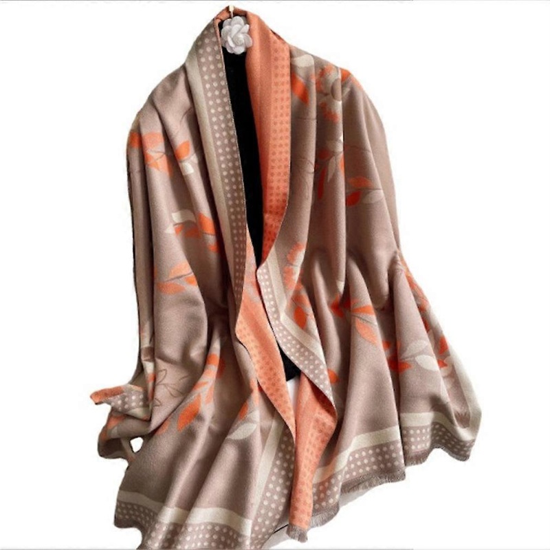 Floral Pashmina Scarf Long Jacquard Shawl Fashion Thicken Warm Wrap for Lady | Fruugo SG