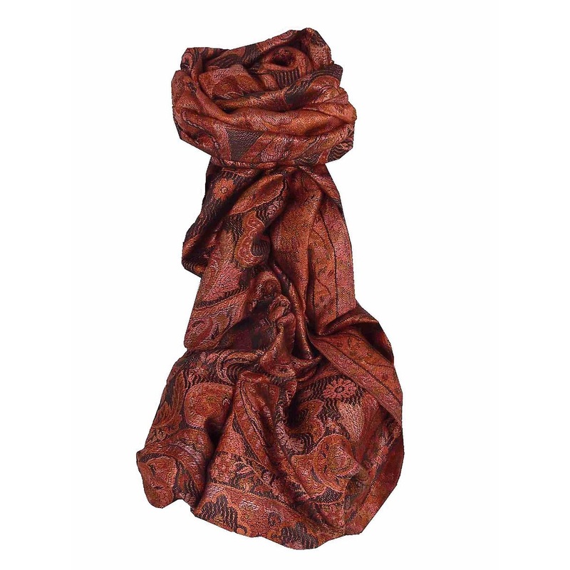 Mens Jamawar Premium Silk Scarf Pattern 7839 by Pashmina & Silk | Fruugo SG