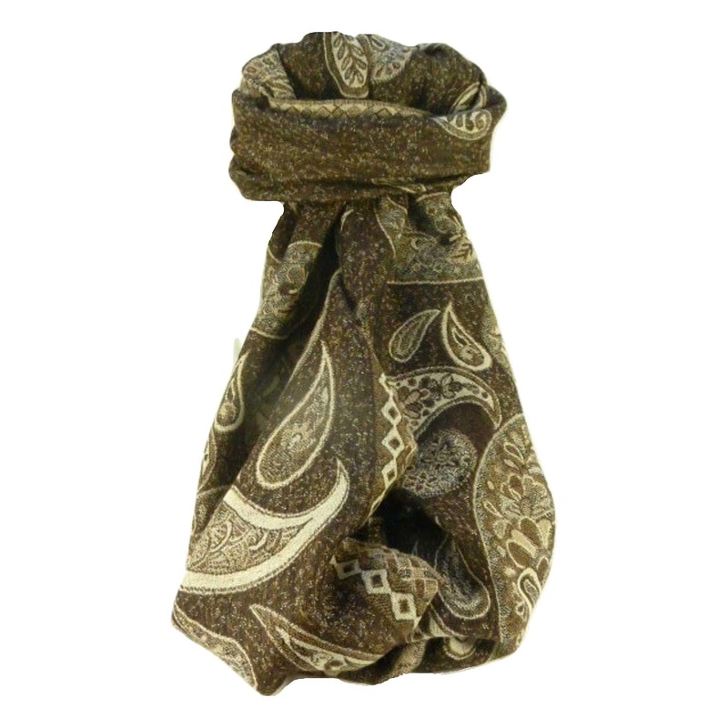 Muffler Scarf 4223 in Fine Pashmina Wool from the Heritage Range by Pashmina & Silk | Fruugo SG