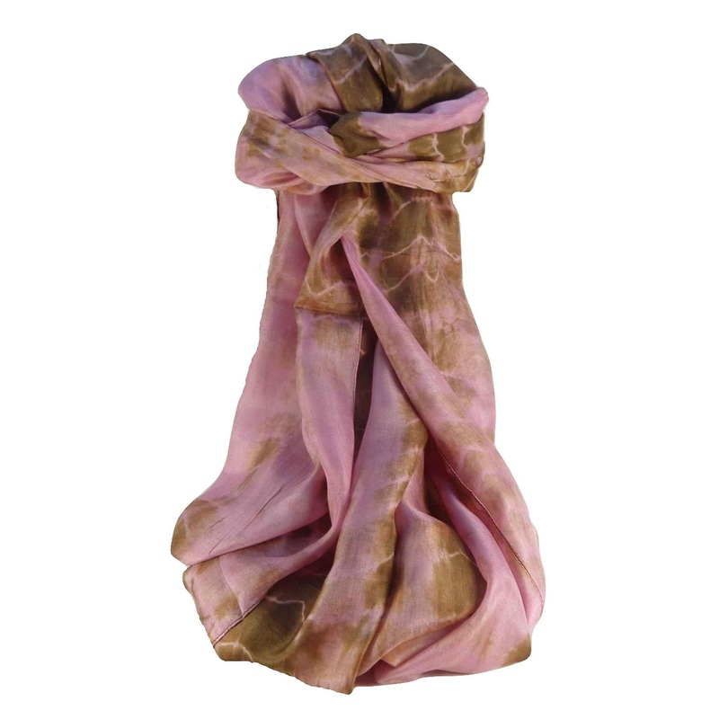 Mulberry Silk Contemporary Long Scarf Raman Rose by Pashmina & Silk | Fruugo SG