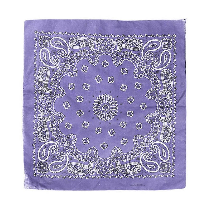 Bandana Kerchief Unisex Hip Hop Paisley Floral Hair Band Neck Scarf Sports Wrist Wraps for Head Square Scarves Handkerch  Light Purple | Fruugo SG