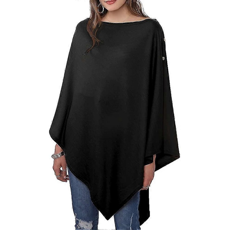 Cashmere Feel Knitted Shawls And Wraps For Laides, Long Cape Ponchos For Women | Fruugo SG