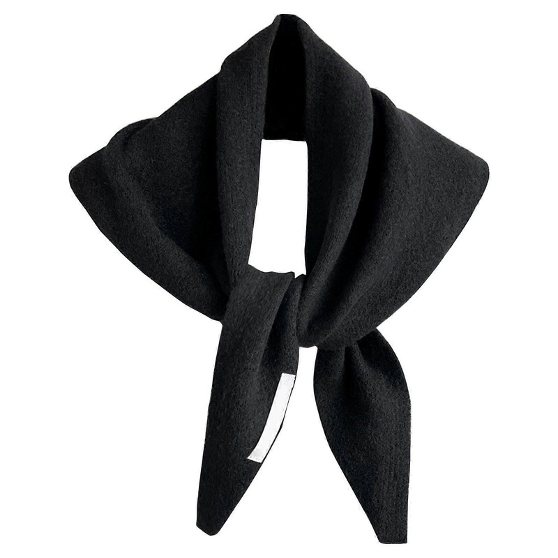 Decorative Triangular Shawl Knitted Scarf Breathable Knitwear Fichu Shawl for Outdoor Indoor Warm Scarf Women Headwear  Black | Fruugo SG
