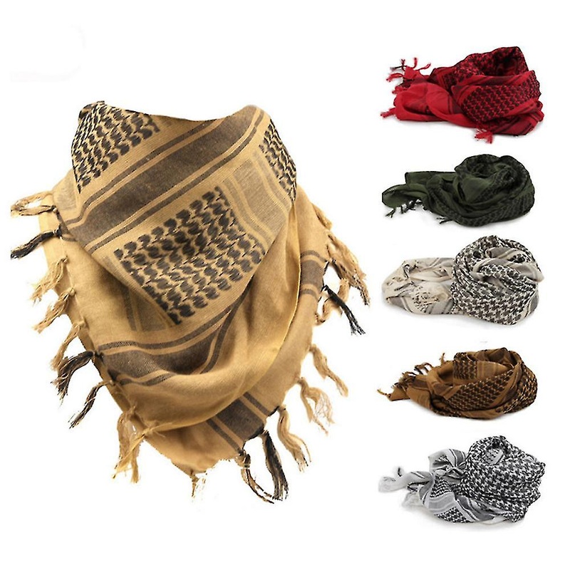 Military Shemagh Tactical Scarf Cotton Keffiyeh Desert Head Neck Arab Scarf | Fruugo SG