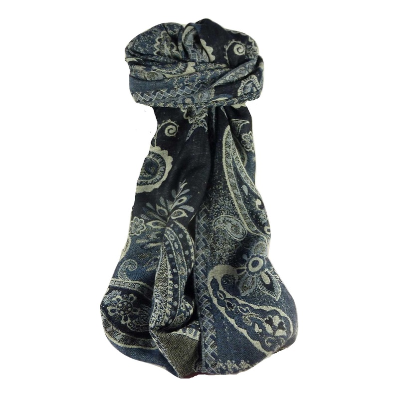 Muffler Scarf 1383 in Fine Pashmina Wool Heritage Range by Pashmina & Silk | Fruugo SG