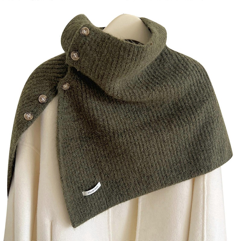 Women Pullover Scarf Solid Color Turtleneck Shawl Sweater for Winter Casual Wear Cold Weather Knitting Blouse Jumpers  Black Green | Fruugo SG