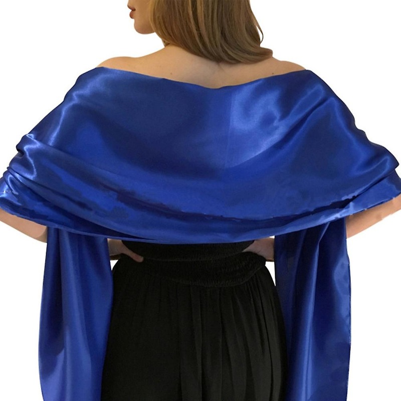Women Silky Satin Bridal Wrap Stole Shawl Scarf Wedding Party Bridesmaids Scarves | Fruugo SG