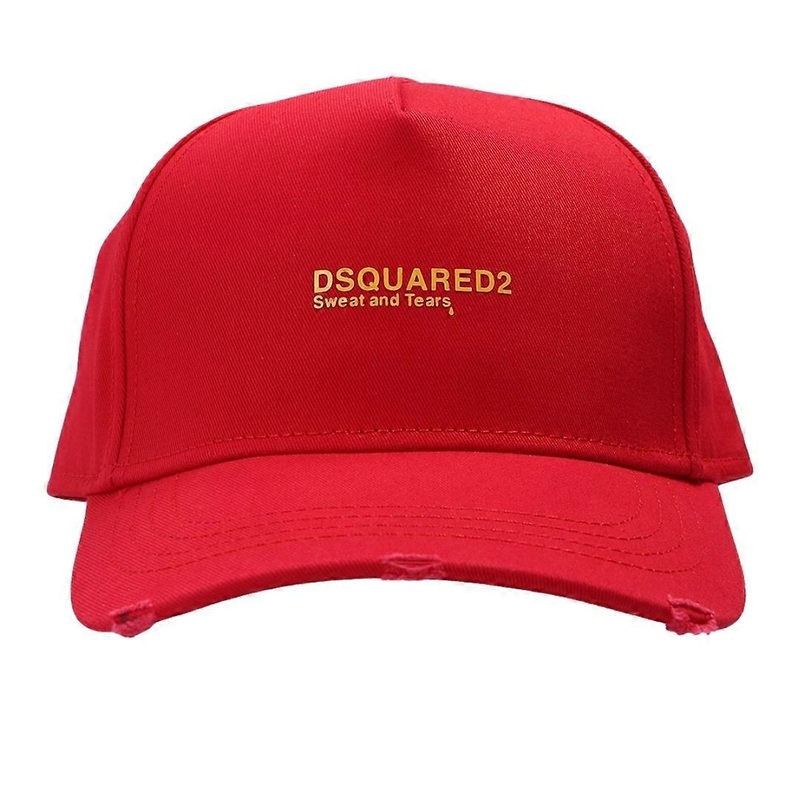 Dsquared2 Sweat and Tears Logo Red Cap | Fruugo SG