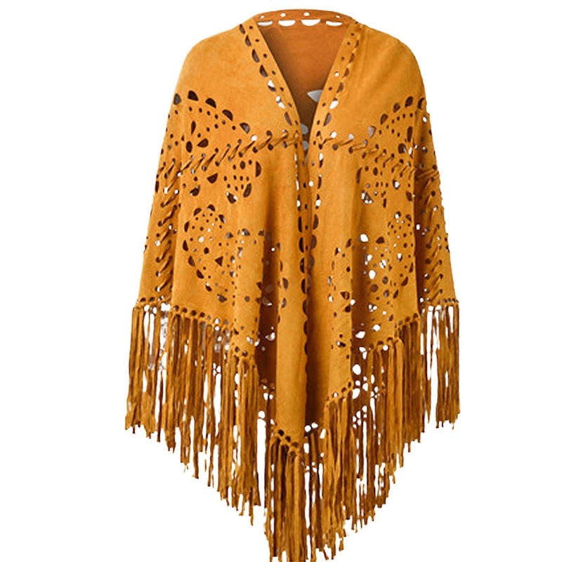 Elegant Tasseled Warm Poncho Shawl Wrap for Women Soft Warm Stylish Oversized Scarf Wrap Poncho  Yellow | Fruugo SG