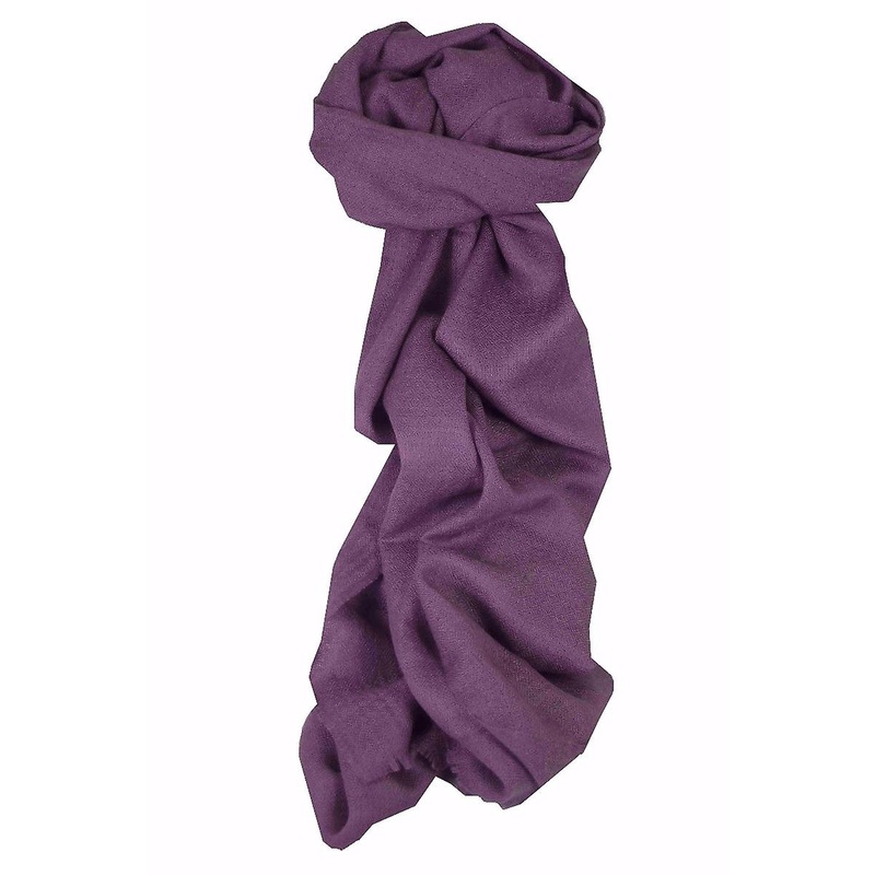 Fine Cashmere Scarf Plum by Pashmina & Silk | Fruugo SG