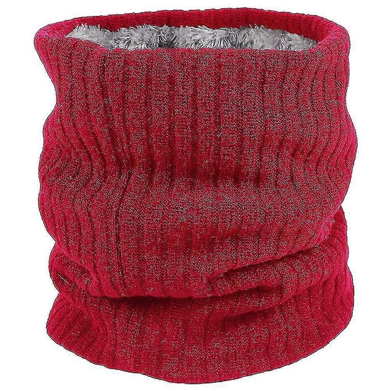 Fleece Neck Warmer Thermal Snoods Unisex Thick Winter Cold Weather Knitted Circle Scarf For Cycling Motocycle Sports Best Gift | Fruugo SG