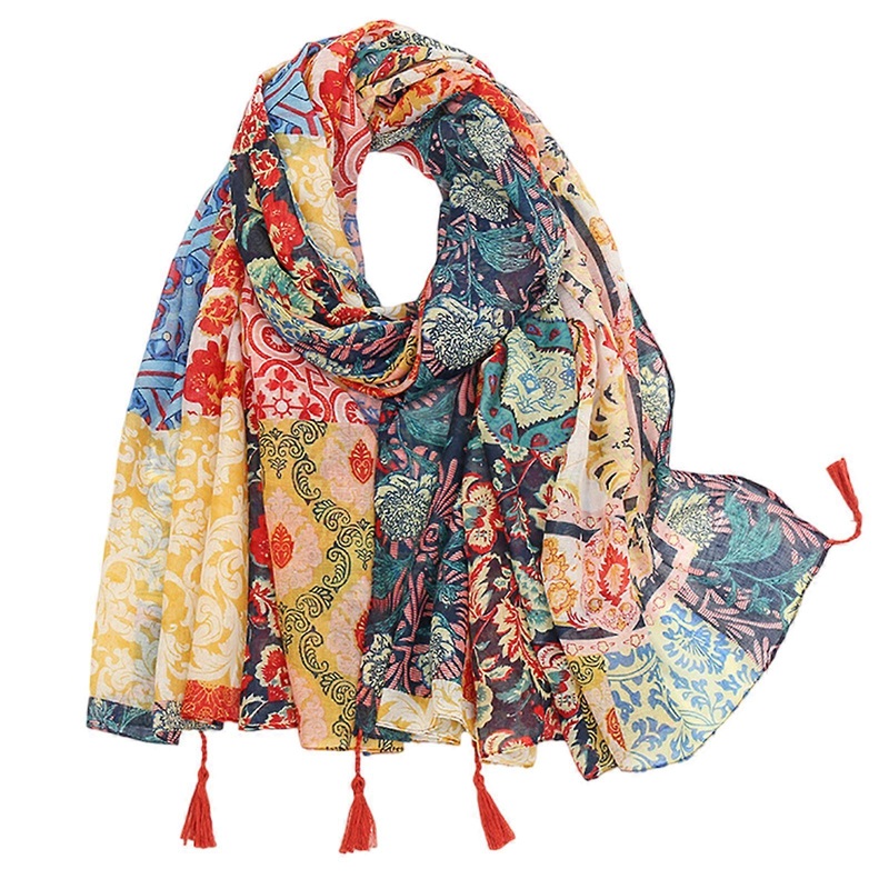 Floral Scarf Shawl, Suitable for Various Outdoor Activity and Daily Wear for Casual and Sports Activity | Fruugo SG